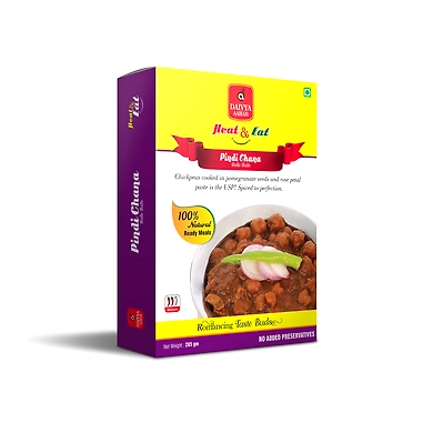DAIVYA AAHAR'S HEAT &amp; EAT-PINDI CHANA 285GMS-(MRP 120)-D11RG04D03PIN001