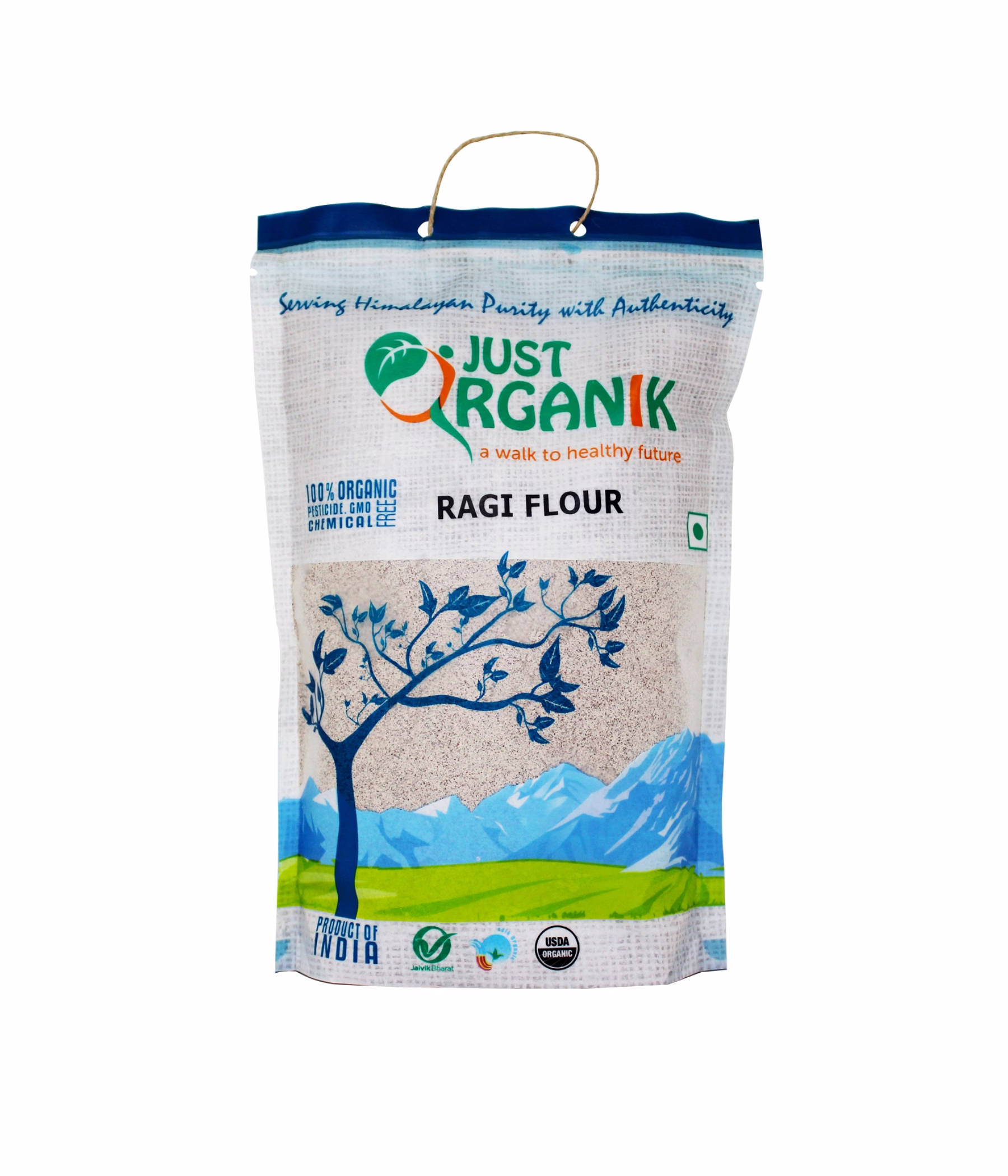 JUST ORGANIK RAGI FLOUR 500G image 4