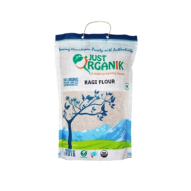 JUST ORGANIK RAGI FLOUR 500G-T15RF07J09RAG001