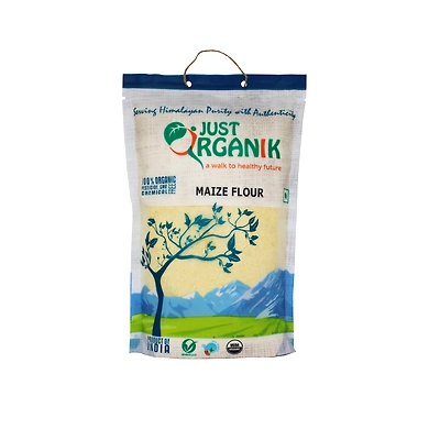 JUST ORGANIK MAIZE FLOUR 500G-T15RF07J09MAI001