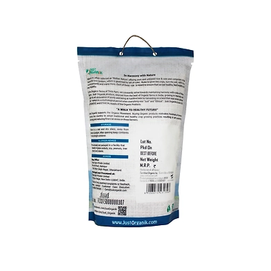 JUST ORGANIK REFINED WHEAT FLOUR (MAIDA) 500G-T15RF07J09REF001