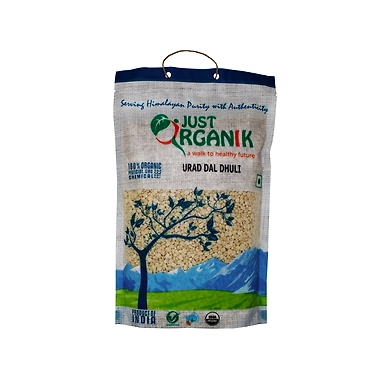 JUST ORGANIK URAD DAL DHULI 500G-T15RP23J09URA002