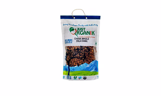 JUST ORGANIK CHANA WHOLE (KALA CHANA) 500G