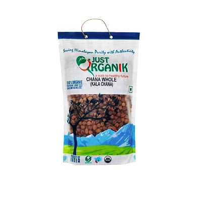 JUST ORGANIK CHANA WHOLE (KALA CHANA) 500G-T15RF07J09CHA003