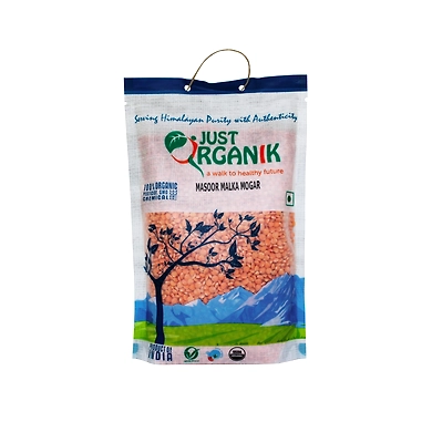 JUST ORGANIK MASOOR MALKA MOGAR 500G-T15RP23J09MAS001