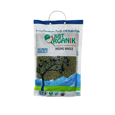 JUST ORGANIK MOONG WHOLE 500G-T15RP23J09MOO001