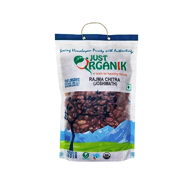 JUST ORGANIK RAJMA CHITRA (JOSHIMATH) 500G-T15RP23J09RAJ001
