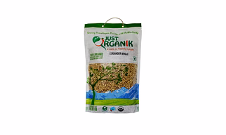 JUST ORGANIK CORIANDER (DHANIA) WHOLE 250G