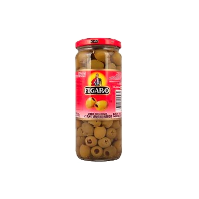 FIGARO-OLIVES GREEN PITTED 420GM-I02RO02F19OGP001