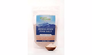 JUST ORGANIK HIMALAYAN ROCK SALT 500G