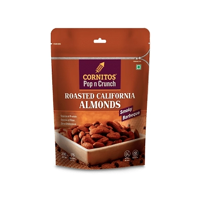 CORNITOS-ROASTED CALIFORNIA ALMONDS 30GM (30GM*6)-G12RD03C14ALM001