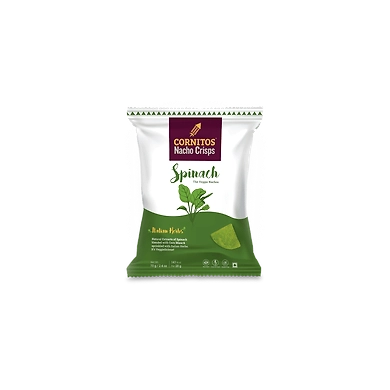 CORNITOS-NACHOS CRISP SPINACH &amp; ITALIAN HERBS 70GM-G12RN01C14SPI001