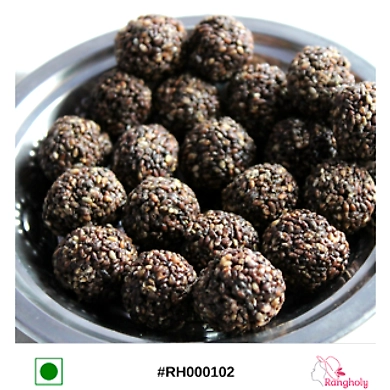 Muskaan Til laddu black 500 gm-EK066