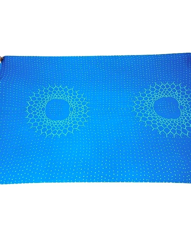 All Over Sky Blue Color Pure Gaji Silk Bandhani Saree-1