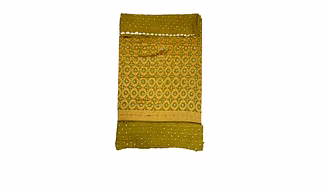 All Over Mahendi Color Cotton Satin Bandhani Dress Material