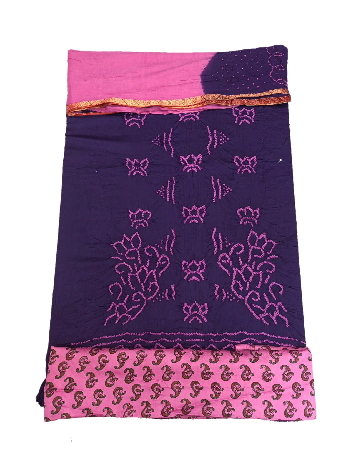 Unstitched Cotton Bandhani Dress Material, Size: Materials at Rs 700/piece  in Jetpur Navagadh