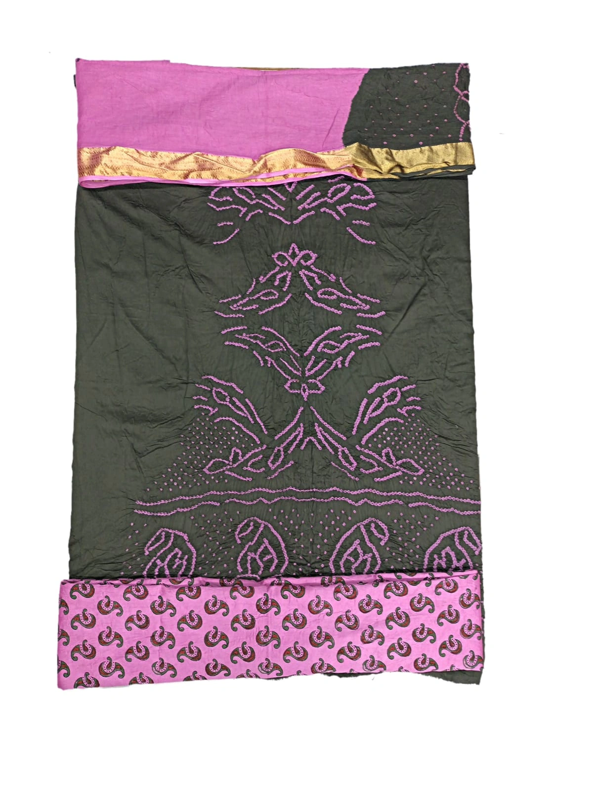 Soft Chanderi Bandhani Suit Set in PinkDefault Title | Chiffon fashion, Dress  materials, Bandhani dress