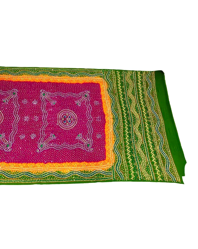 All Over Multy Color Hand Work Banarasi Georgette Bandhani Saree-KSA7XI-9024