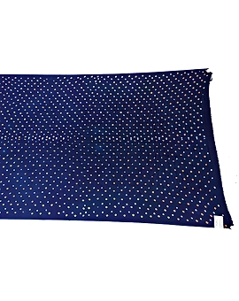 All Over Indigo Color Art Gaji Bandhani Than (3 Mtr)