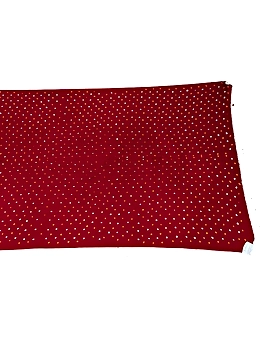 All Over Red Color Art Gaji Bandhani Than (3 Mtr)