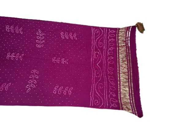 All Over Purple Color Art Silk Bandhani Dupatta-KSH3X-9931