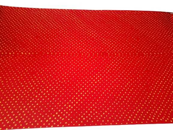 All Over Red Color Pure Gaji Silk Bandhani Saree-2