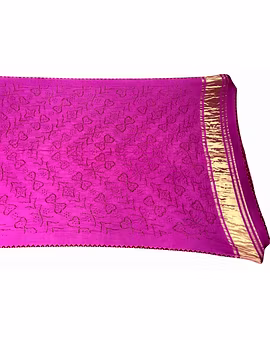 All Over Baby Pink Color Gaji Silk Bandhani Dupatta