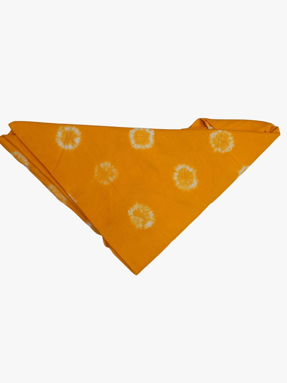 All Over Golden Color Cotton Satin Bandhani Than-KSI2X-9056