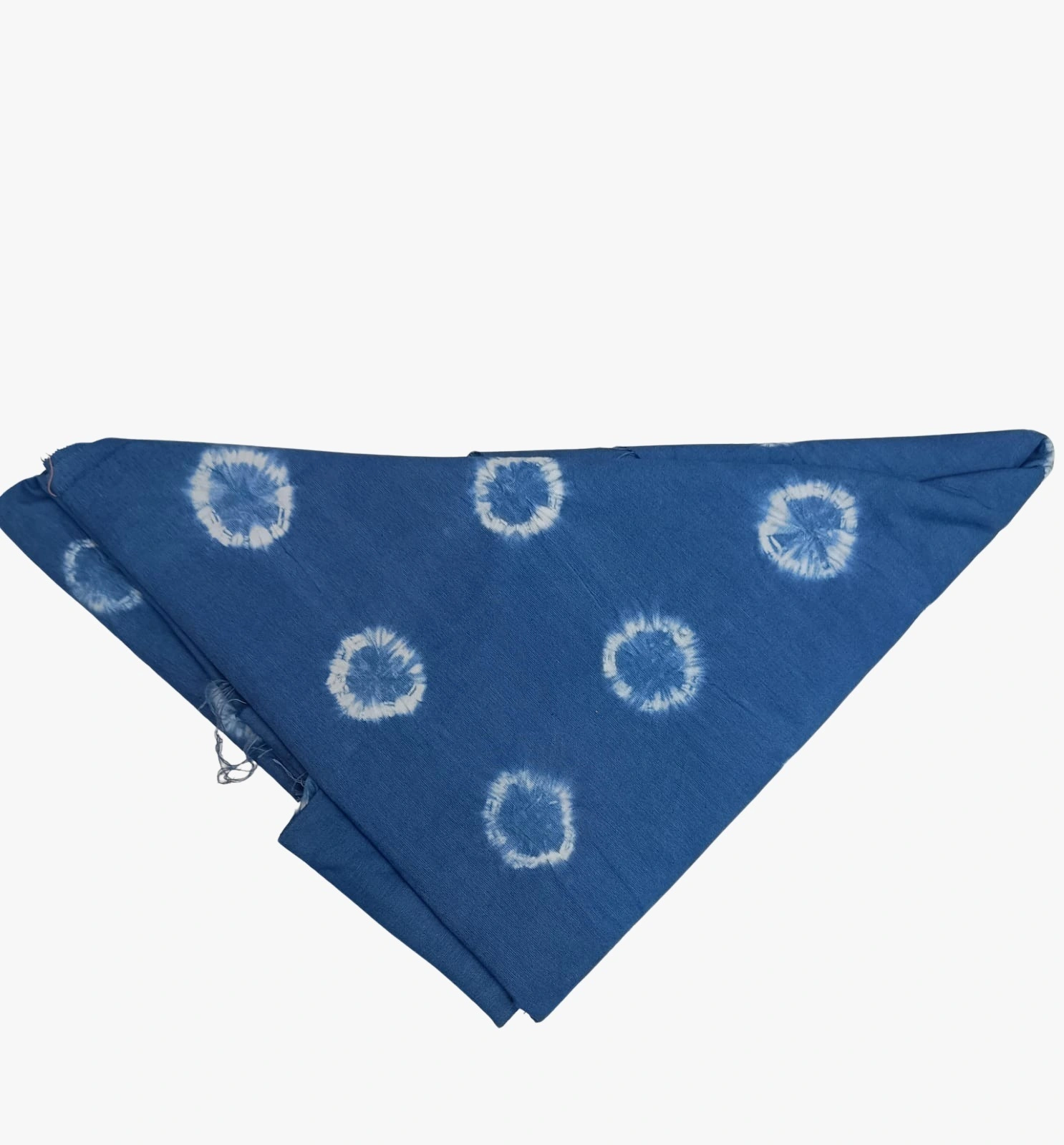 All Over Indigo Color Cotton Satin Bandhani Than-KSI2X-9061