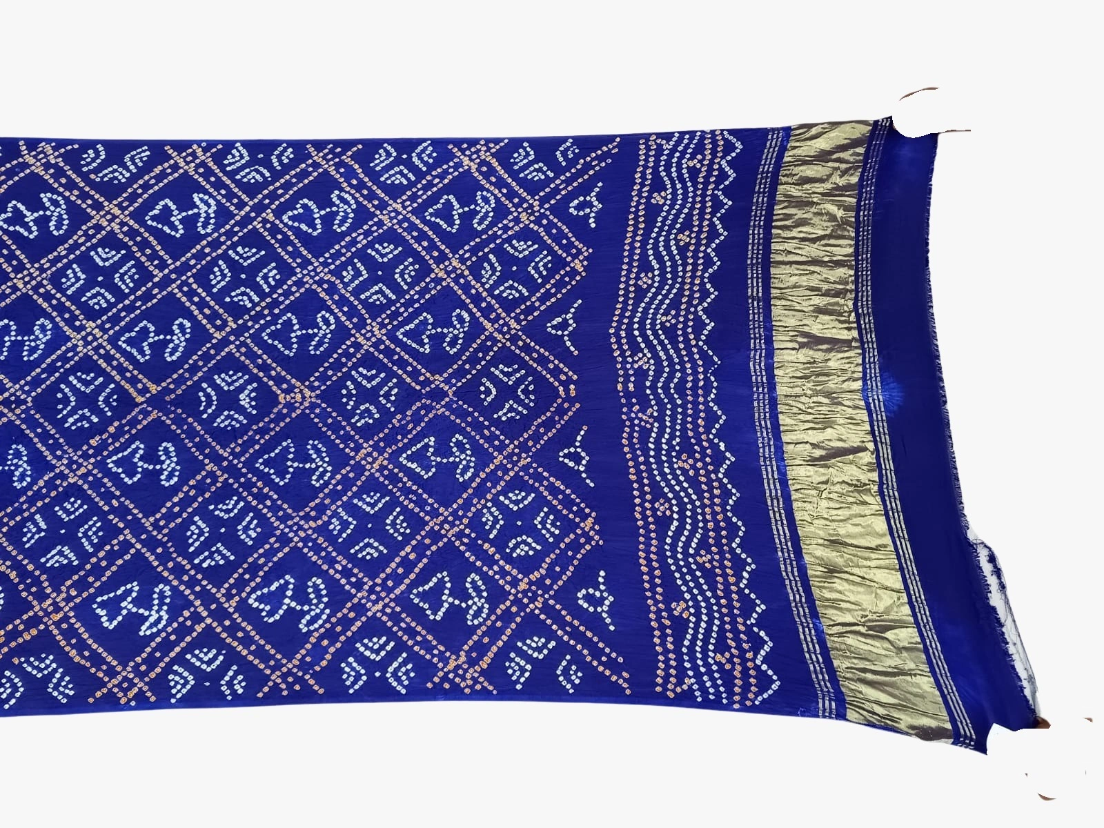 All Over Blue Color Art Silk Bandhani Dupatta-KSH3X-9960