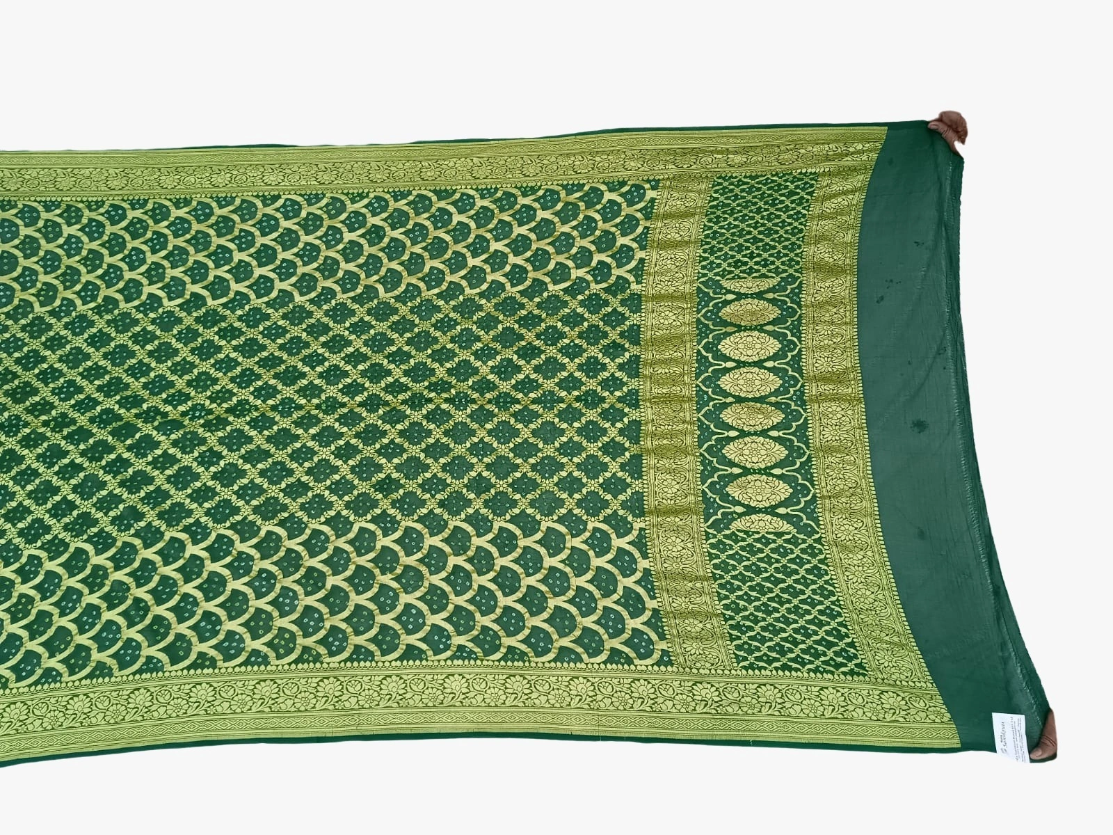 All Over Green Color Banarasi Georgette Bandhani Dupatta-KSH11X-9257