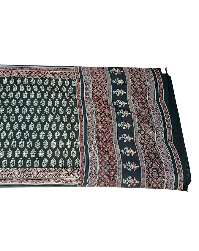 All Over Black Color Art Silk Patola Print Saree-KSA3Xp-9011