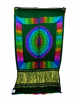 All Over Green Color Pure Gaji Silk Bandhani Saree