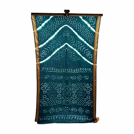 kala sanskruti retail pvt.ltd. all over green color cotton bandhani saree