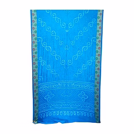 kala sanskruti retail pvt.ltd. all over sky blue color dupion silk bandhani saree