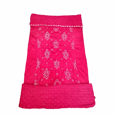 kala sanskruti retail private limitade all over pink color cotton bandhani dress