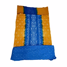 kala sanskruti retail private limitade indigo & rust color cotton bandhani dress