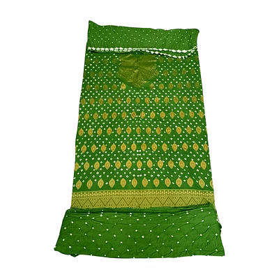 kala sanskruti retail private limitade all over pista cotton bandhani dress