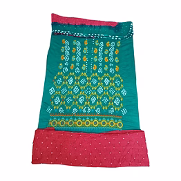 kala sanskruti retail private limitade rama & gajari cotton bandhani dress