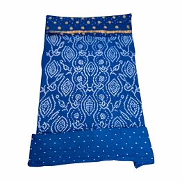 kala sanskruti retail private limitade all over indigo cotton bandhani dress