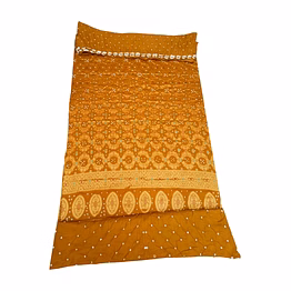 kala sanskruti retail private limitade all over rust cotton bandhani dress
