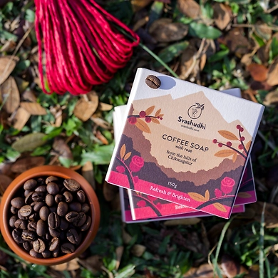 Svashudhi Rose Coffee soap-EOSv008