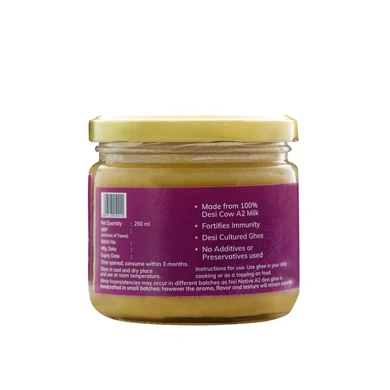 Nei Native A2 Cow Ghee - Artisanal And Hand Crafted - 250 ml-2