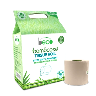 BECO TOILET TISSUE ROLLS 220 PULLS-EO177