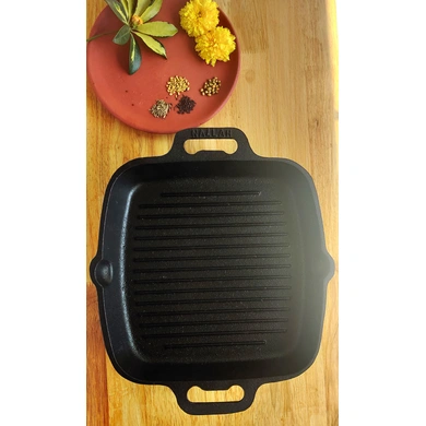 Square Grill Pan Double Handle-EOCI021