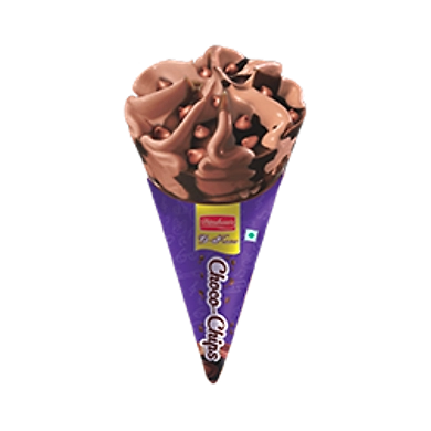 Dinshaws D-Kone Choco Chips-SKU-HAR-4323