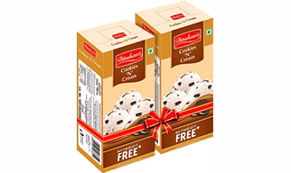 Dinshaws FAMILY PACK Cookies N Cream Buy 1 Get 1
