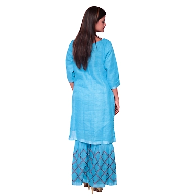 Straight Kurti With Garara-AFLS-1129