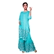 Straight Kurti With Garara-M-Linen-Firozi-1-sm