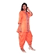 Straight Kurti With Dhoti-M-Linen-Orange-1-sm